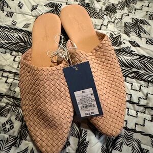 Women's Woven Slip-On Mules - Tan